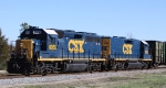 CSX 6955 & 2355 lead train F738 off the Tarboro Sub